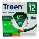 CABLE ELECTRICO 12 AWG VERDE 7 HILOS TROEN