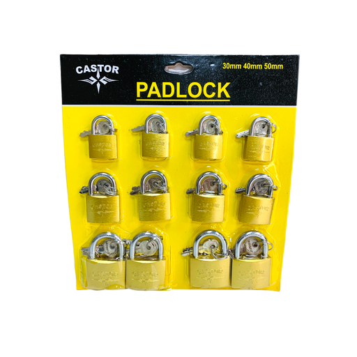 [12892] SET DE CANDADOS 30MM 40MM 50MM CASTOR