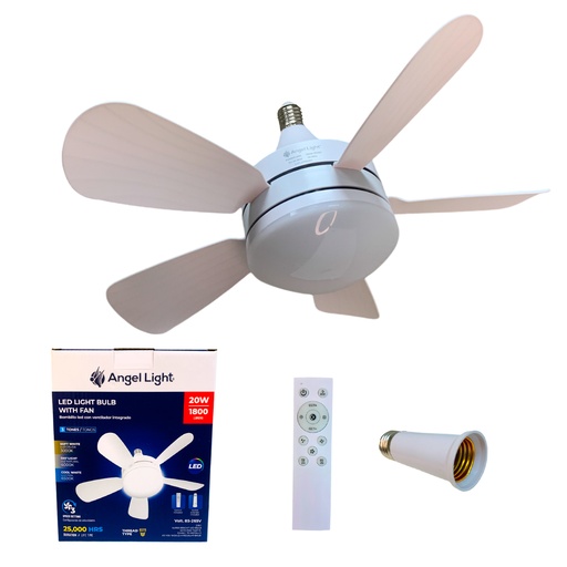 [12957] BOMBILLO LED 20W CON VENTILADOR ANGEL LIGHT