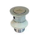 DESAGUE PUSH METALICO CROMADO CON REBOSADERO GRIVEN
