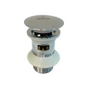 DESAGUE PUSH METALICO CROMADO CON REBOSADERO GRIVEN