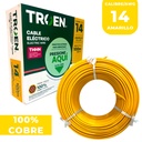 CABLE ELECTRICO 14 AWG AMARILLO 7 HILOS TROEN