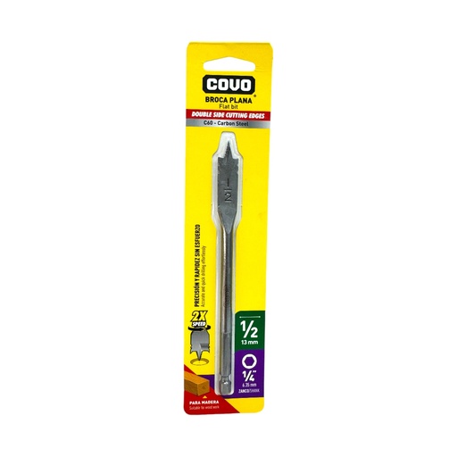 [13069] MECHA PLANA PARA MADERA 1/2" COVO
