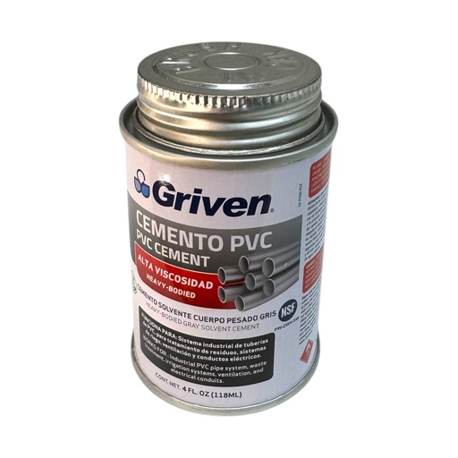 [13128] CEMENTO PVC ALTA VISCOSIDAD 4 OZ GRIVEN
