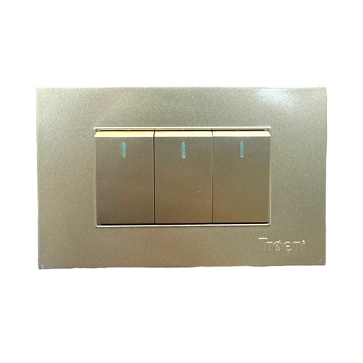 [13129] APAGADOR TRIPLE DORADO TROEN