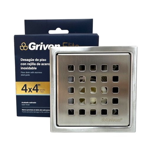 [13130] DESAGUE DE PISO CON REJILLA DE ACERO INOXIDABLE GRIVEN ELITE