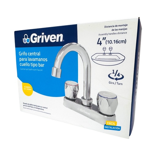 [13164] GRIFERIA CENTRAL PARA LAVAMANOS CROMADO GRIVEN