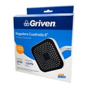 REGADERA CUADRADA 6" CROMADO GRIVEN