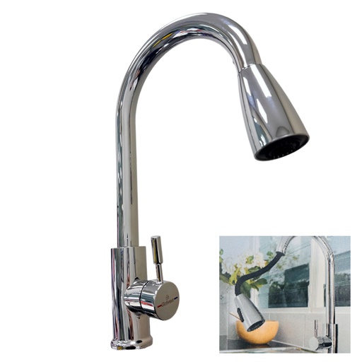[13179] GRFIERIA MONOMANDO CON CUELLO EXTENSIBLE CROMADO GRIVEN