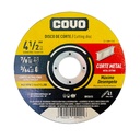 DISCO PARA CORTE EN METAL 4 1/2" ULTRA FINO COVO