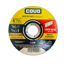 DISCO PARA CORTE EN MENTAL 4 1/2" EXTRA FINO COVO