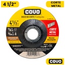 DISCO PARA CORTE EN METAL 4 1/2" EXTRA FINO COVO