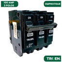 BREAKER PARA EMPOTRAR TERMOMAGNETICO 100A 3P TROEN