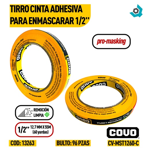 [13263] TIRRO PARA ENMASCARAR 1/2" PARA PINTAR COVO