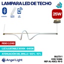 LAMPARA LED 25W DE TECHO LUZ AJUSTABLE DORADA ANGEL LIGHT