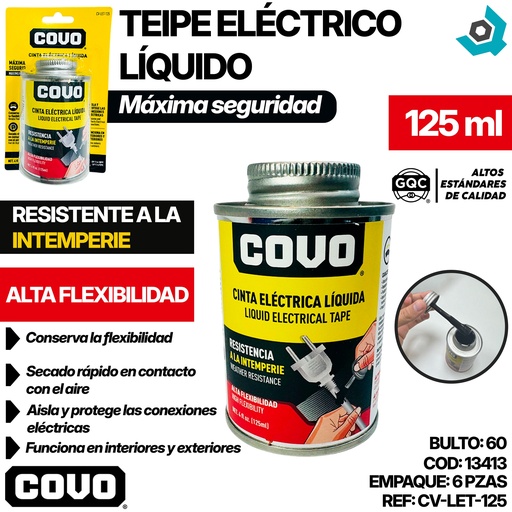 [13413] TEIPE ELECTRICO LIQUIDO 125 ML COVO