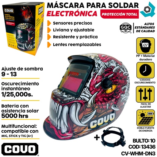 [13436] MASCARA PARA SOLDAR ELECTRONICA DN3 COVO