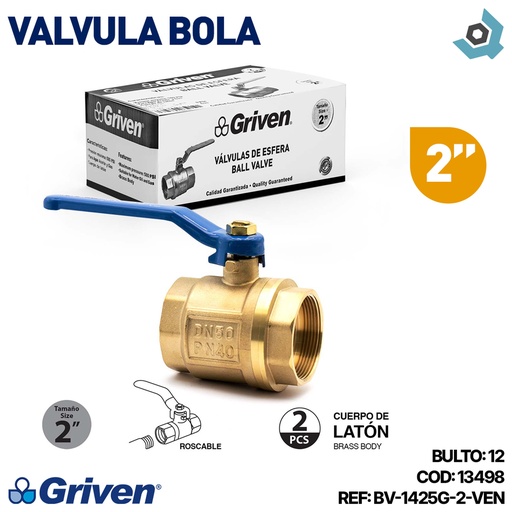 [13498] VALVULA BOLA 2" GRIVEN