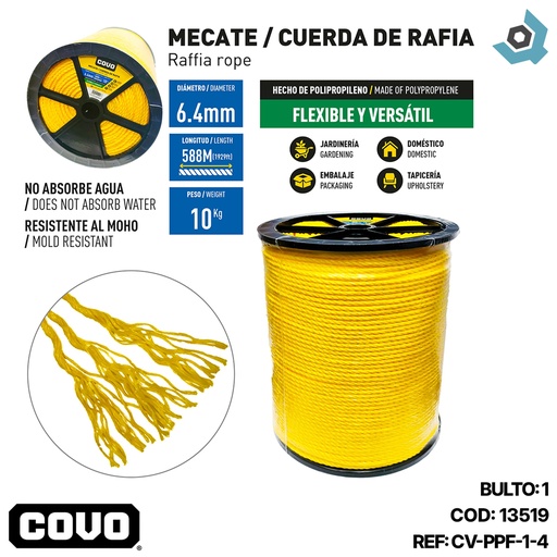 [13519] RAFIA 1/4" 588 METROS COVO