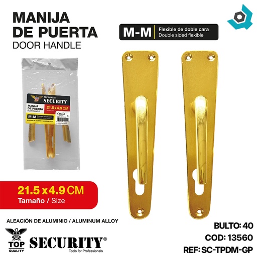 [13560] MANILLA DE PUERTA DORADA SECURITY