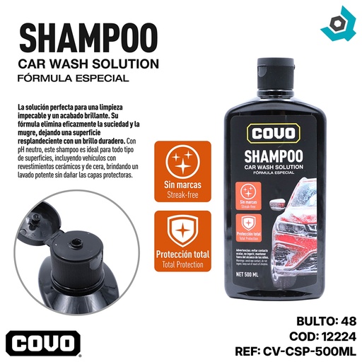 [12224] SHAMPOO JABON LIQUIDO PARA AUTOS COVO