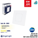 LAMPARA LED PARA EMPOTRAR CUADRADA 6W 4000K ANGEL LIGHT