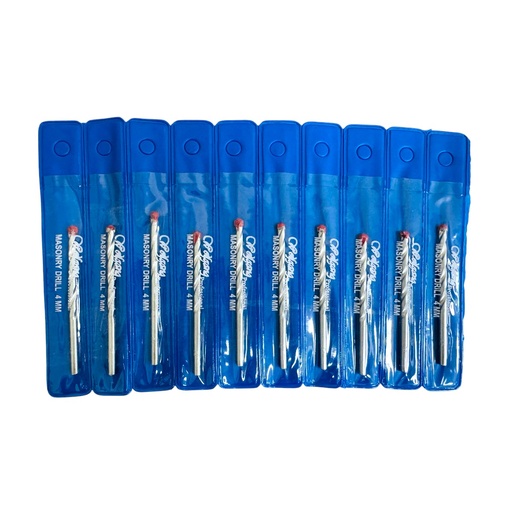 [0510] MECHAS PARA CONCRETO 4MM 10 PZAS WOLFGANG