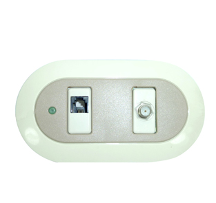 [0753] TOMACORRIENTE DOBLE TV Y TELF FP202GREY-108-109-P