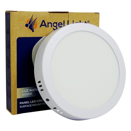 [10038] LAMPARA LED SUPERFICIAL LUZ NATURAL REDONDA 12W 6.4" ANGEL LIGHT
