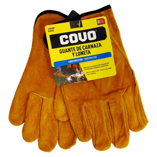 [10061] GUANTES DE CARNAZA Y LONETA COVO