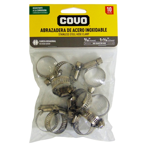 [10090] ABRAZADERAS DE ACERO COVO