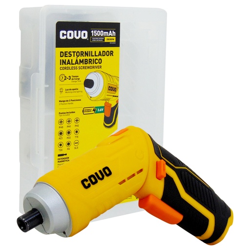 [10155] DESTORNILLADOR INALAMBRICO 3.6V COVO