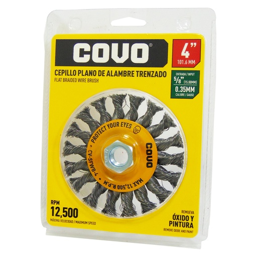 [10177] DISCO CEPILLO PLANO DE ALAMBRE 4" X 5/8" COVO