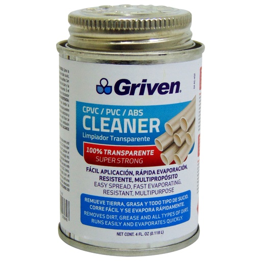 [10186] LIMPIADOR MULTIPROPOSITO TRANSPARENTE 4OZ GRIVEN
