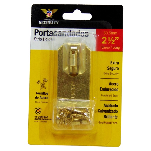 [10193] PORTA CANDADO 2.5" DORADO SECURITY
