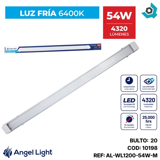 [10198] LAMPARA LED SUPERFICIAL 54W 1.2M ANGEL LIGHT