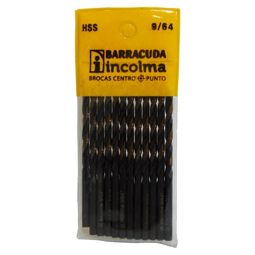 [10277] MECHA PARA HIERRO 9/64" 12 PIEZAS BARRACUDA