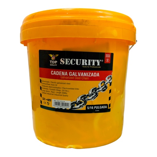 [10339] CADENA GALVANIZADA 5/16"  SECURITY
