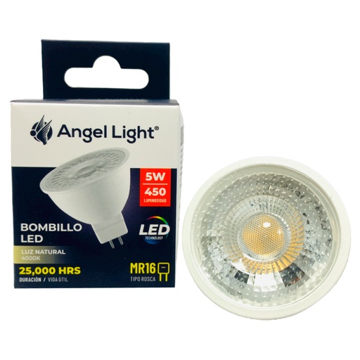 [10404] BOMBILLO LED DICROICO 5W MR16 4000K ANGEL LIGHT