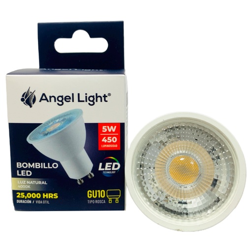 [10406] BOMBILLO LED DICROICO 5W GU10 4000K ANGEL LIGHT