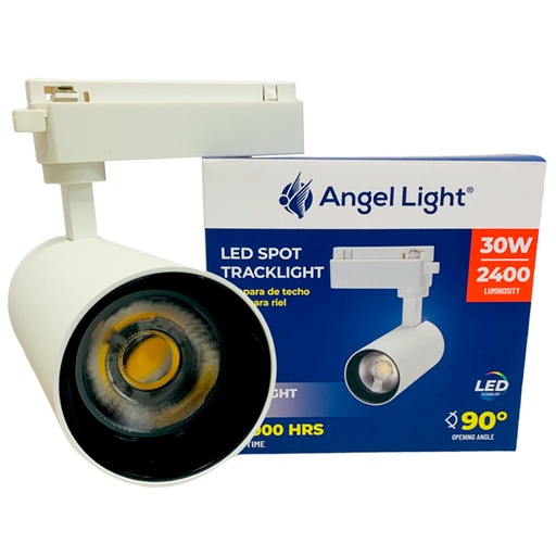 [10408] LAMPARA DE TECHO SPOT PARA RIEL 30W COLOR BLANCO ANGEL LIGHT