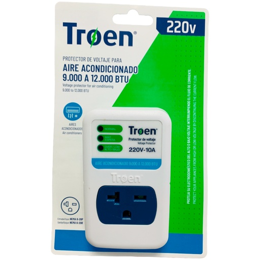 [10417] PROTECTOR DE VOLTAJE 220V PARA AIRE ACONDICIONADO TROEN