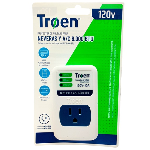 [10420] PROTECTOR DE VOLTAJE PARA NEVERAS Y AIRES ACONDICIONADOS TROEN