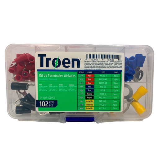 [10422] KIT DE TERMINALES AISLADOS 102 PIEZAS TROEN