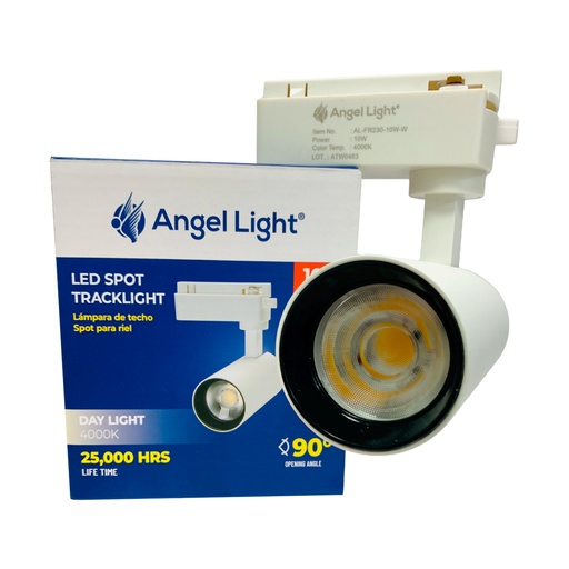[10430] LAMPARA DE TECHO SPOT PARA RIEL 10W COLOR BLANCO ANGEL LIGHT