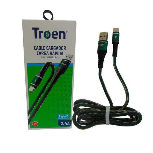 [10486] CABLE CARGADOR USB CARGA RAPIDA TIPO C TROEN