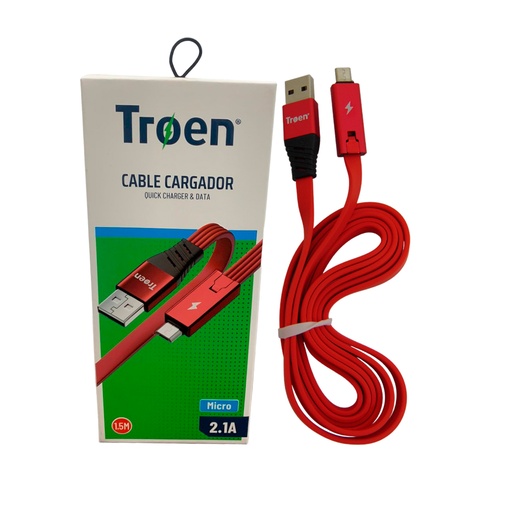 [10487] CABLE CARGADOR MICRO USB RECORTABLE TROEN