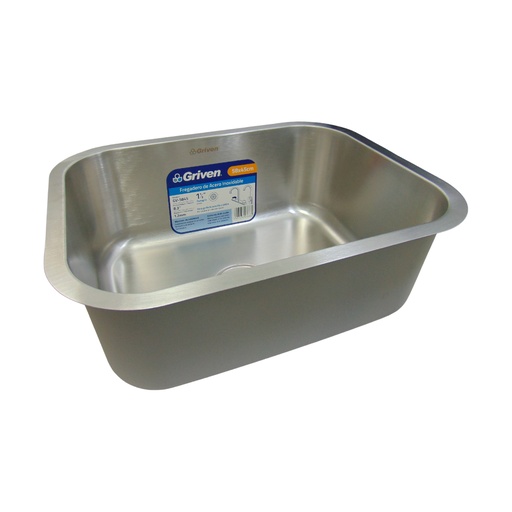 [10509] FREGADERO DE SOBREPONER 58X45 CM DE ACERO INOXIDABLE GRIVEN