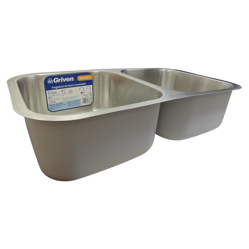 [10510] FREGADERO DE SOBREPONER 82X46 CM DE ACERO INOXIDABLE GRIVEN