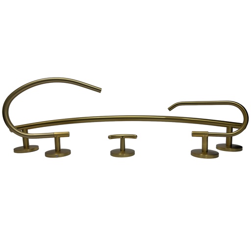 [10512] JUEGO DE ACCESORIOS PARA BANO 4 PIEZAS GRIVEN GOLDEN